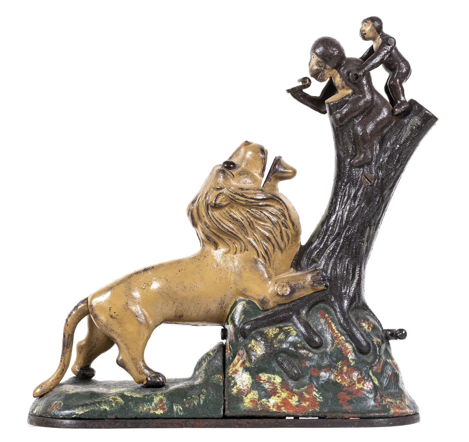 Lion & Monkey Cast Iron Mechanical Bank (1 of 4)