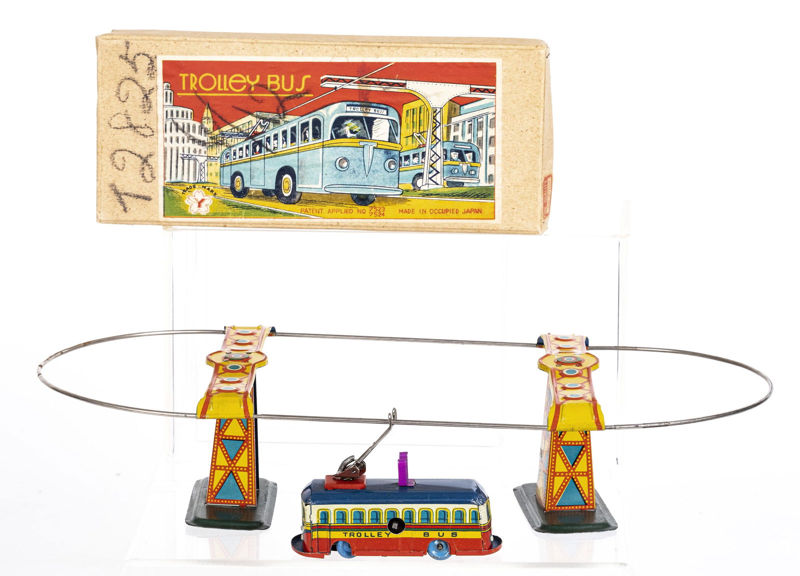 Trolley Bus Tin Windup Toy (1 of 5)