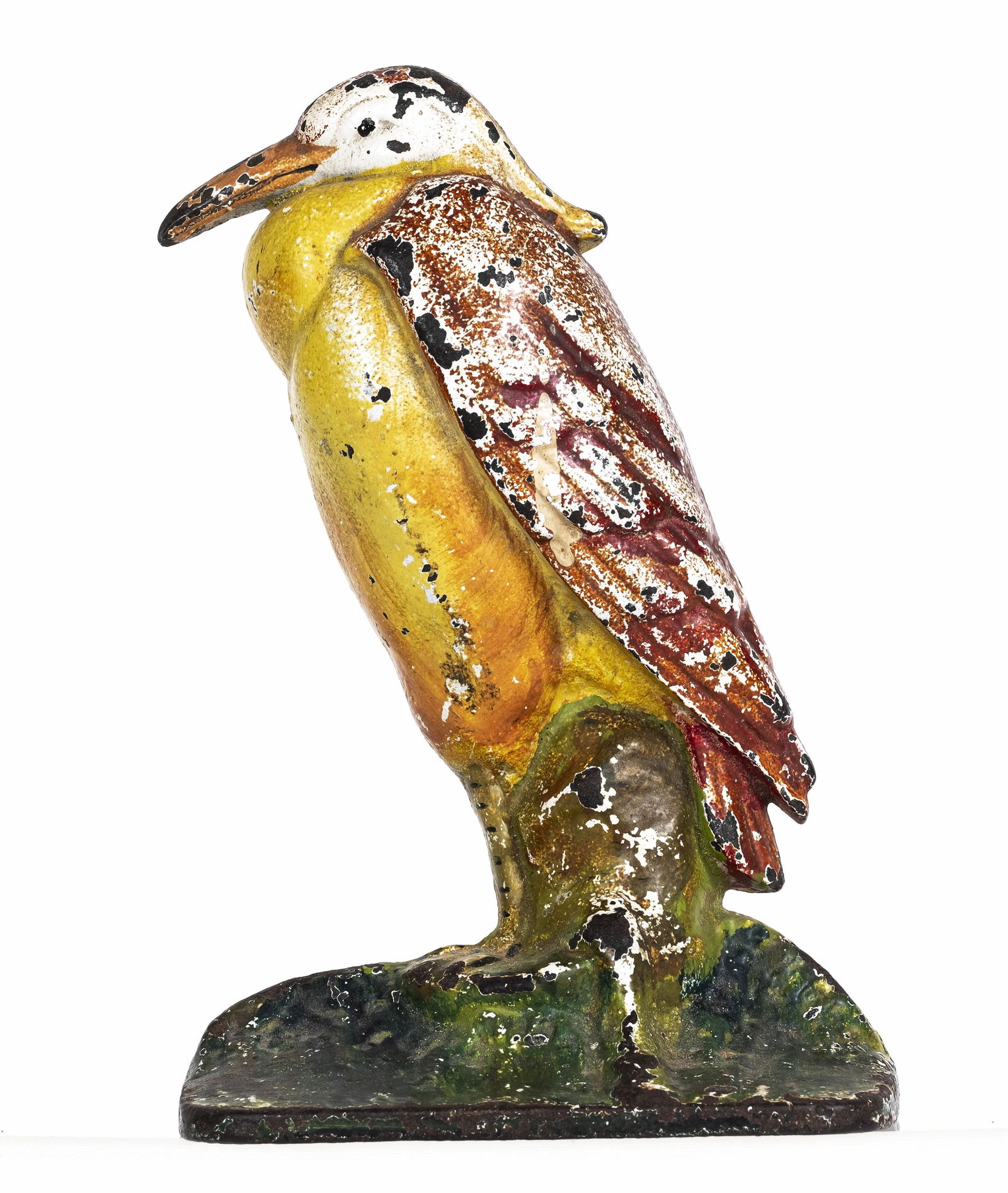 Shorebird Cast Iron Doorstop: American - 1920's - 8" Tall.