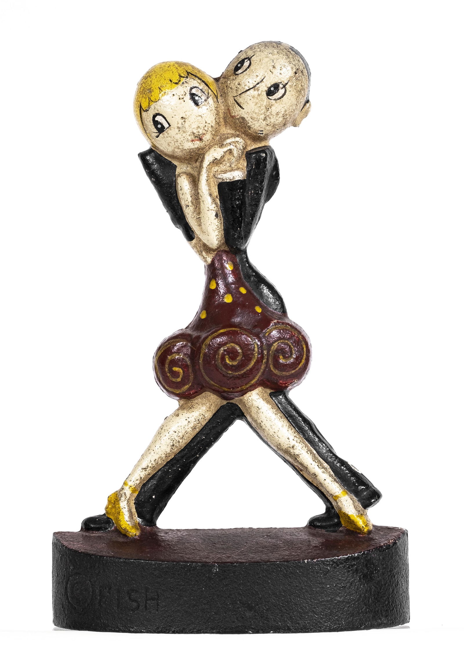 Charleston Dancers Cast Iron Doorstop (1 of 2)