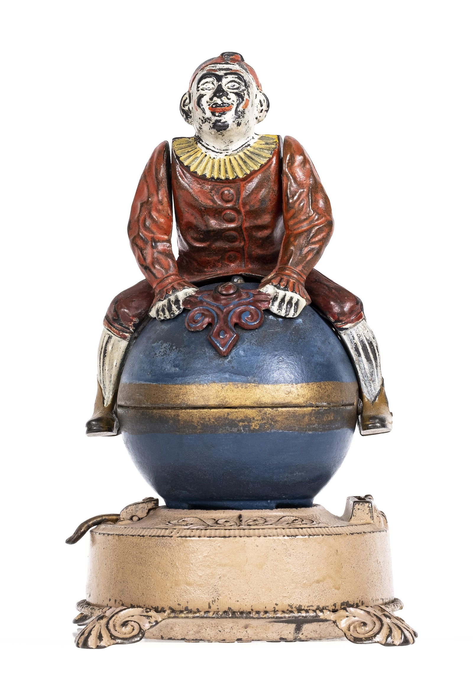 Clown & Globe Cast Iron Mechanical Bank (1 of 5)
