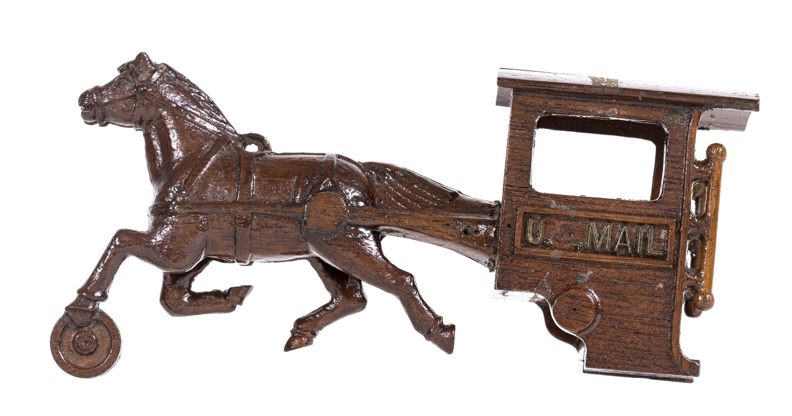 U. S. Mail Wooden Pattern: Kenton Hardware Company. Kenton, OH - 1910 - 5 1/2" Long.