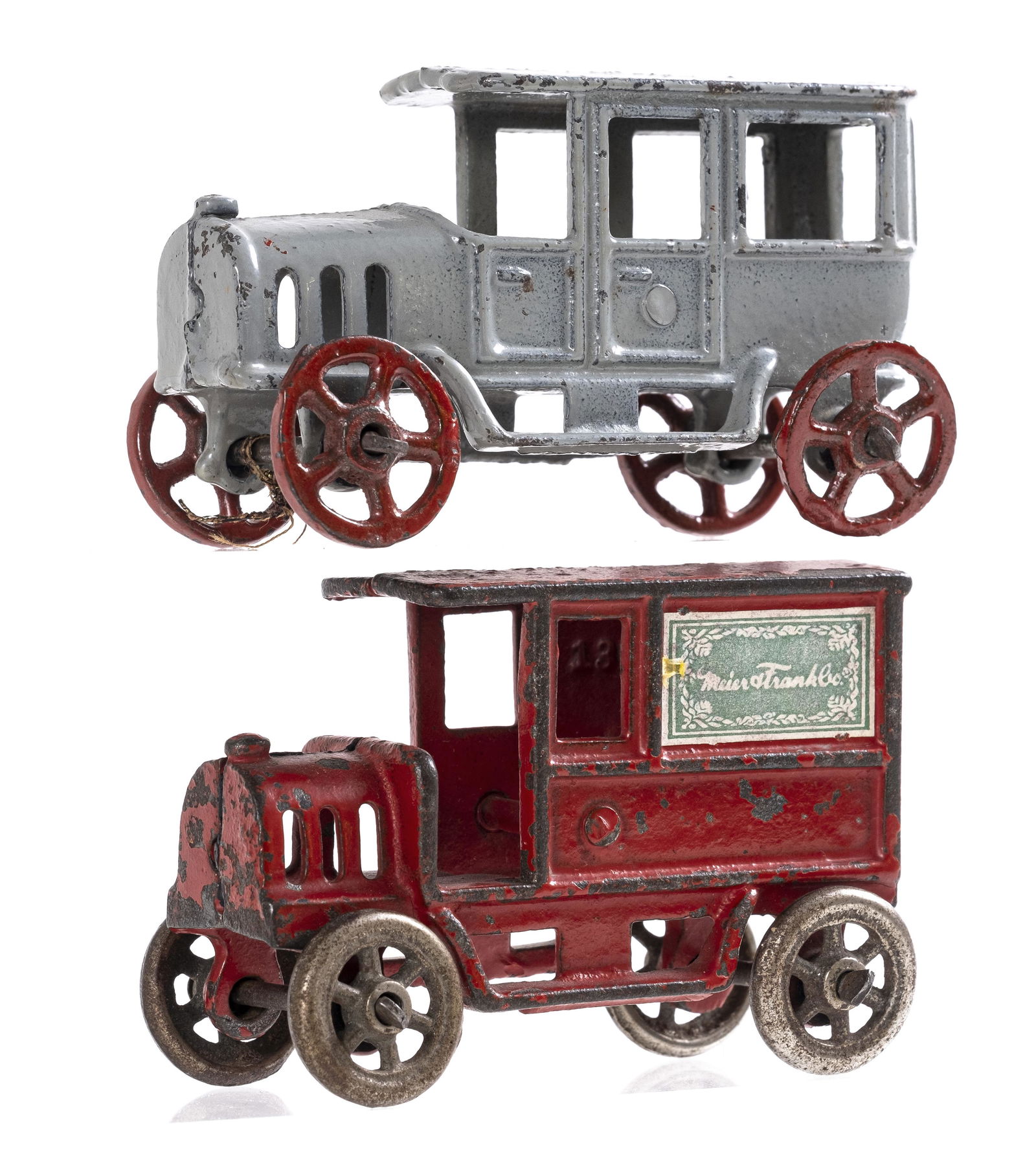 Two Panel Delivery Trucks - Cast Iron Toys (1 of 3)