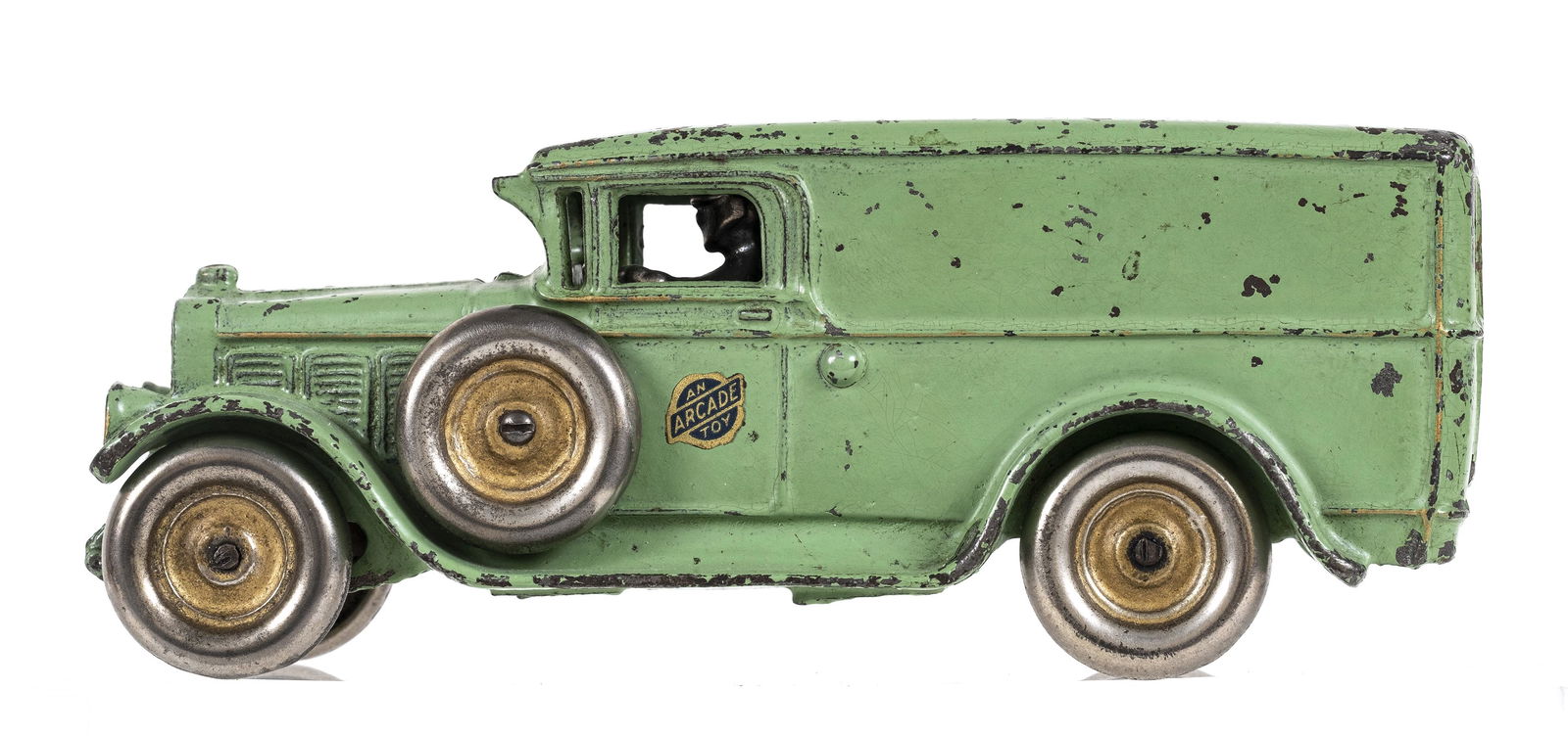 Pale Green Panel Van - Cast Iron Toy (1 of 6)