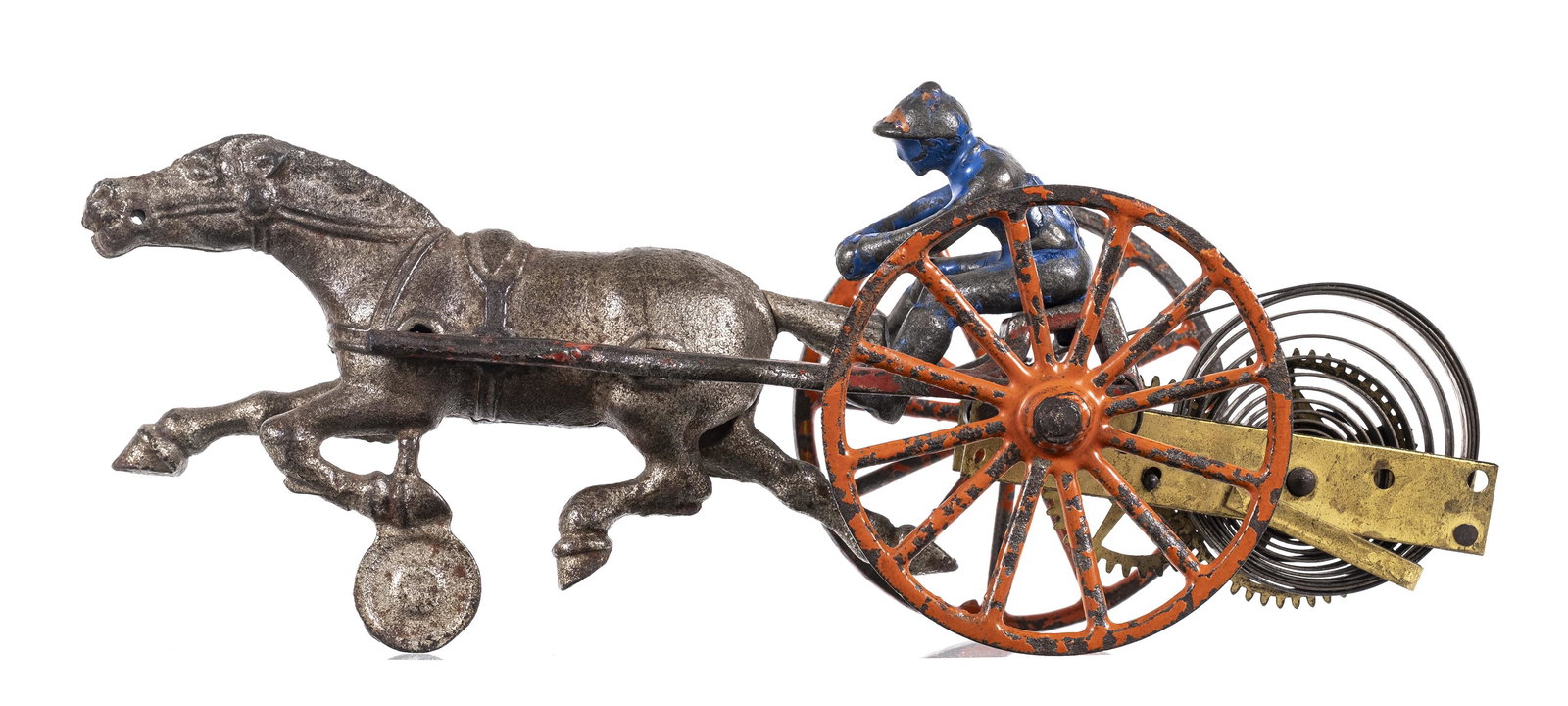 Horse Race Trotting Sulky - Cast Iron Horse Drawn Toy (1 of 4)