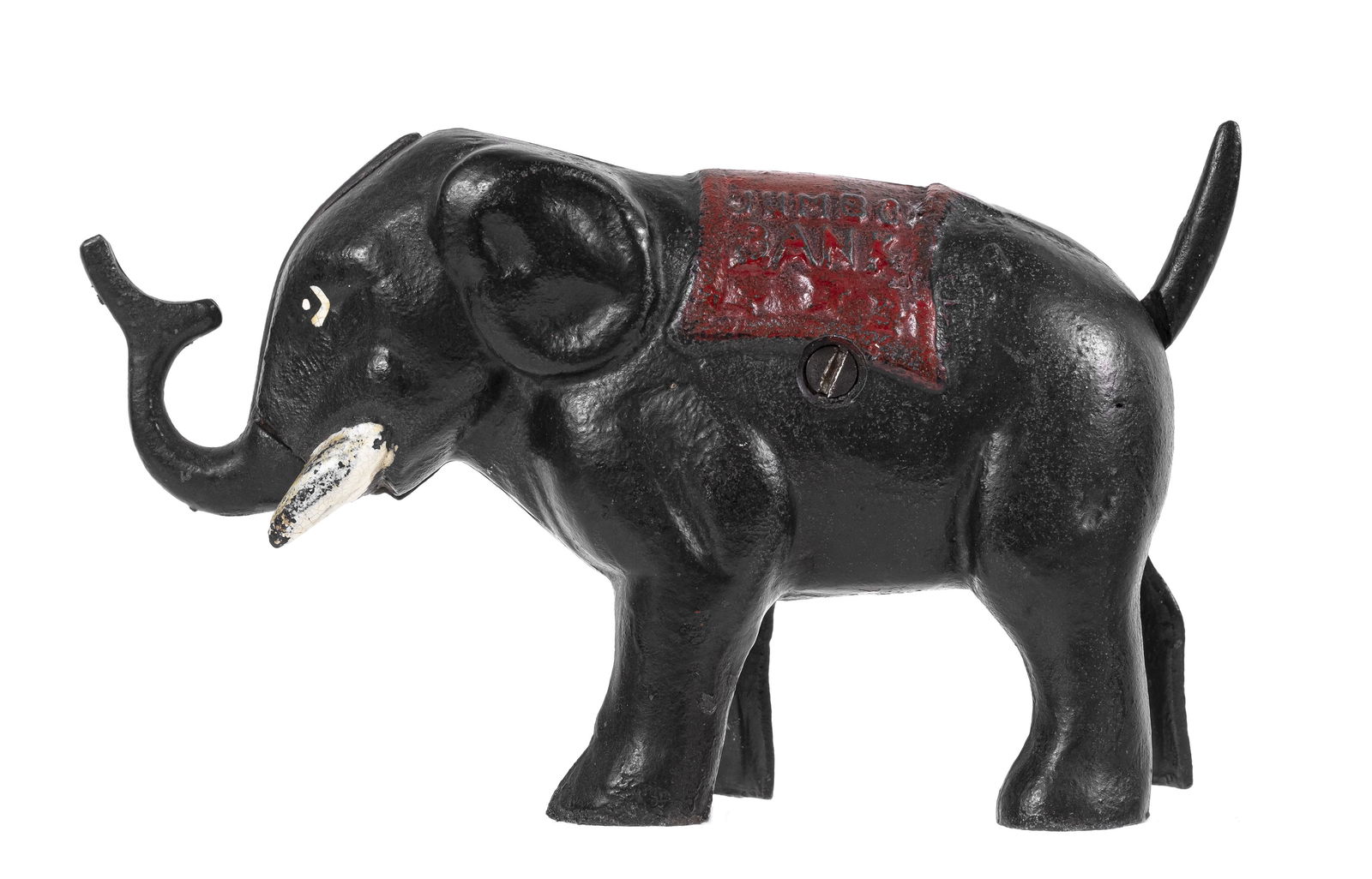 Unusual Jumbo Elephant - Cast Iron Mechanical Bank (1 of 4)