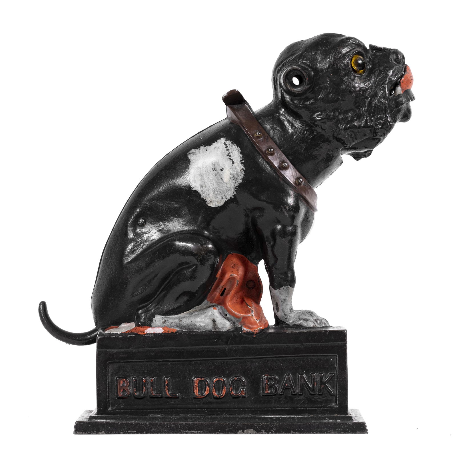 Bull Dog - Red Blanket - Cast Iron Mechanical Bank (1 of 4)