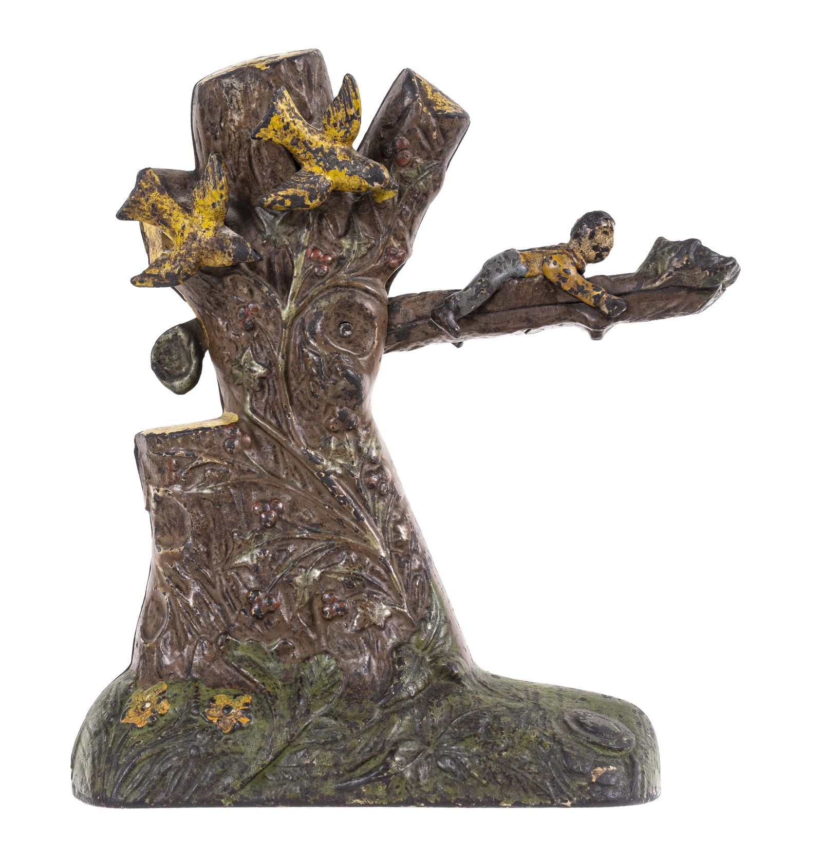 Boy Robbing the Bird's Nest - Cast Iron Mechanical Bank (1 of 5)