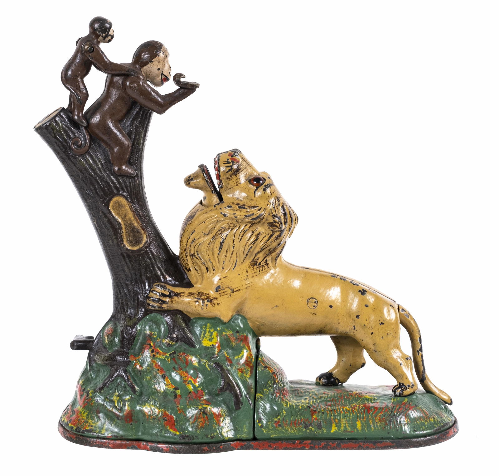 Lion and Monkeys - Cast Iron Mechanical Bank (1 of 6)