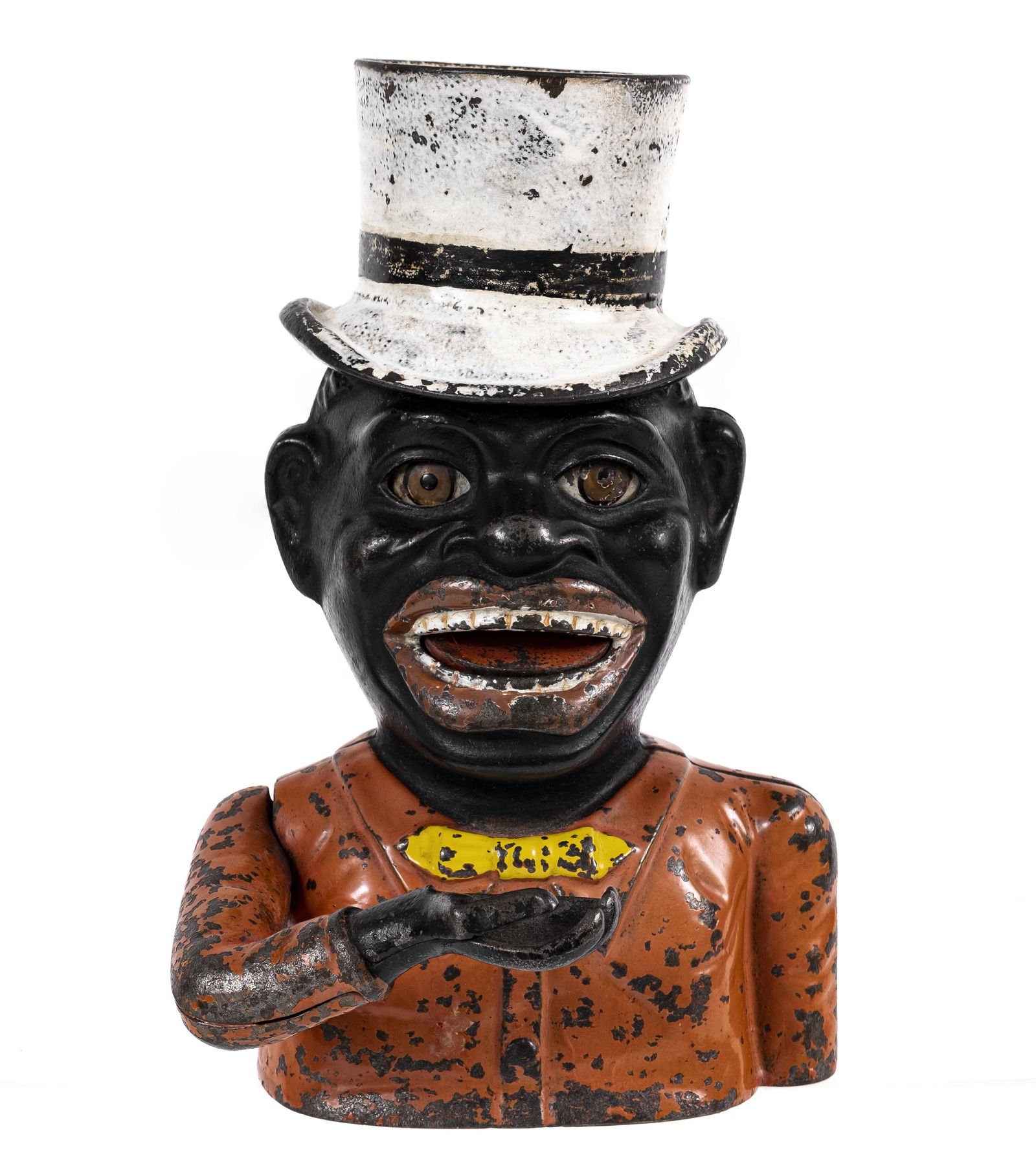 Jolly Man with High Hat - Cast Iron Mechanical Bank (1 of 5)