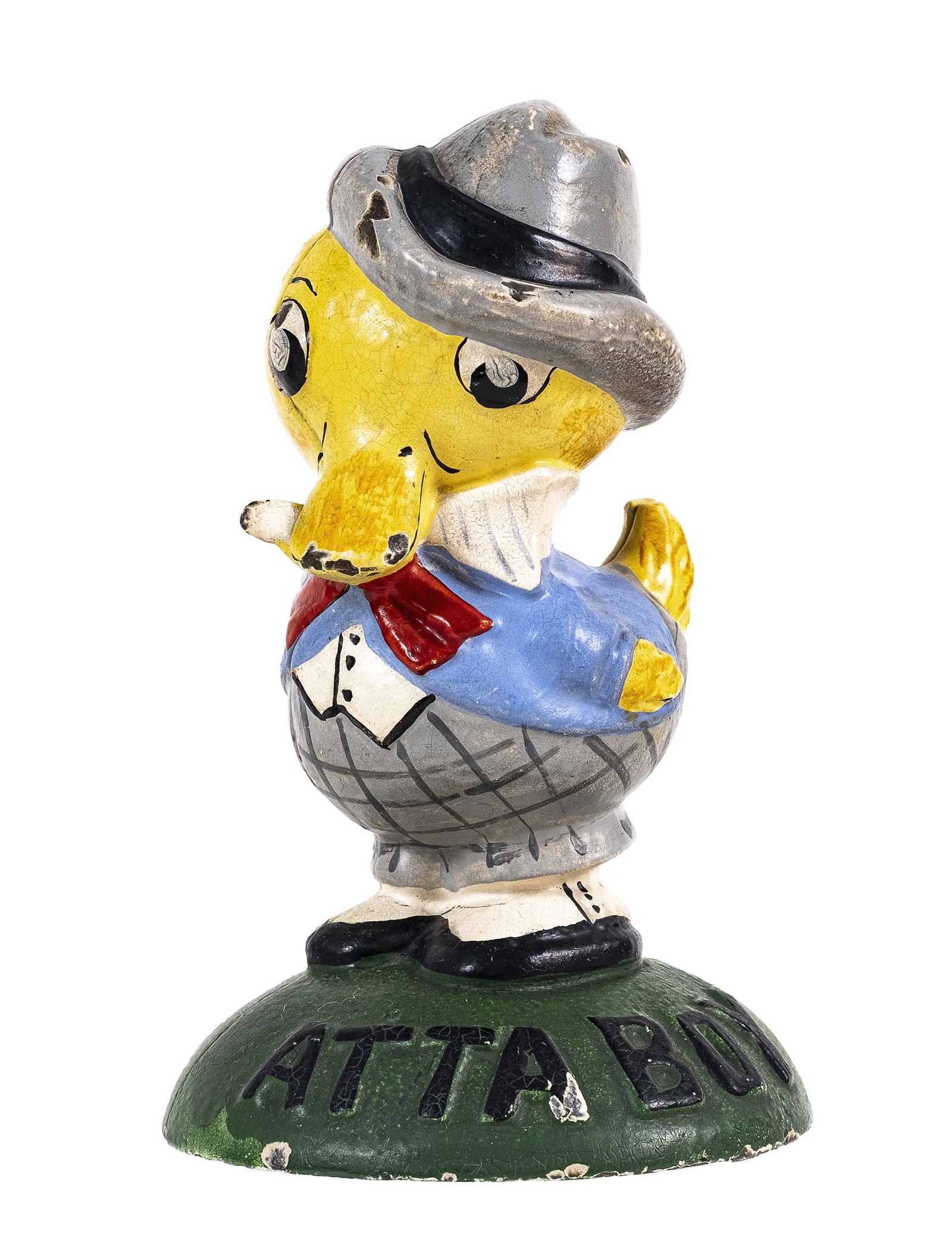 Atta Boy Yellow Duck - Cast Iron Paperweight (1 of 3)