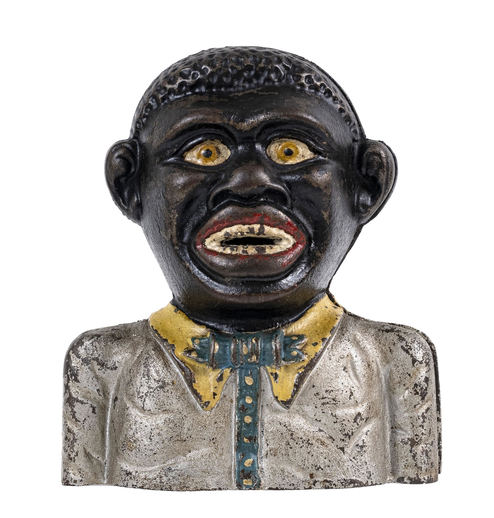 Scarce Bust Money - Cast Iron Still Bank (1 of 2)