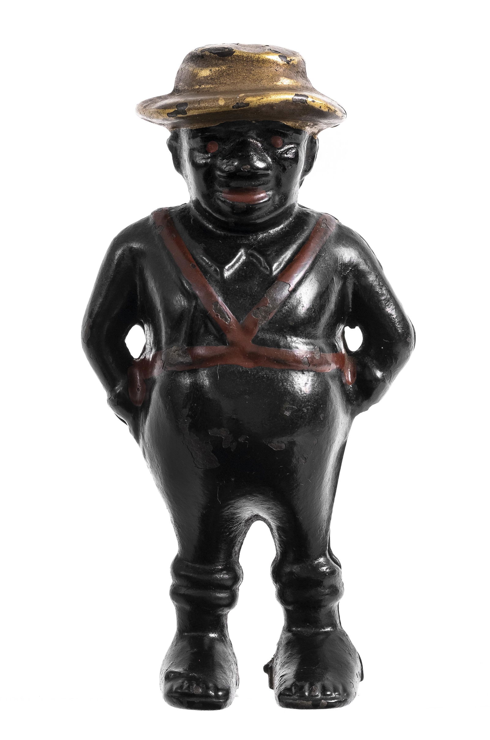 Rare Sharecropper Farmer - Cast Iron Still Bank (1 of 2)