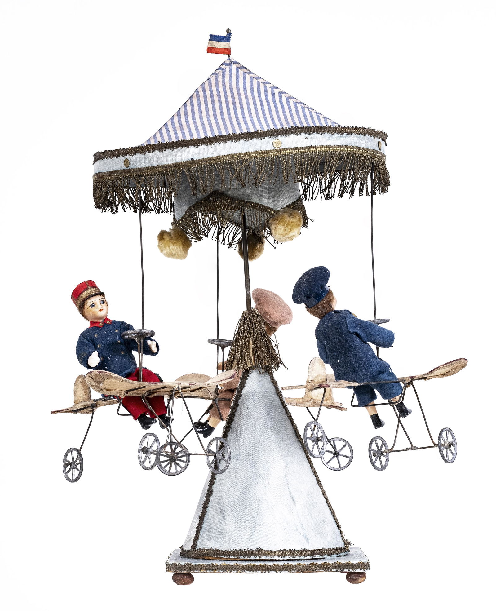 Carousel with Three Monoplanes - Windup Toy (1 of 4)