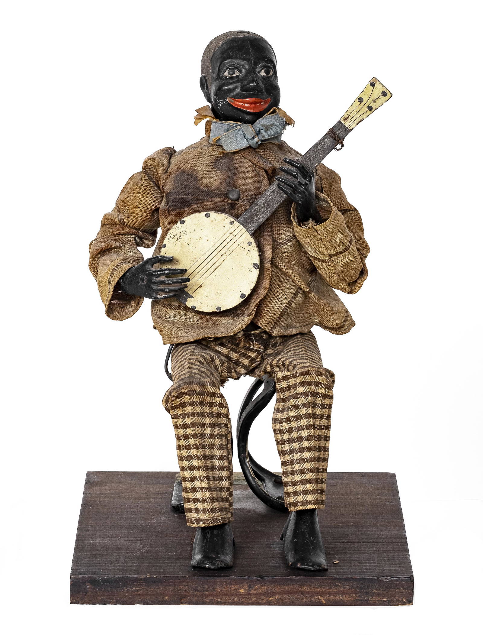Mechanical Banjo Player Clockwork Toy Auction