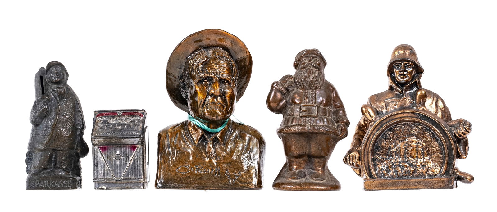 Five Metal Still Banks (1 of 5)