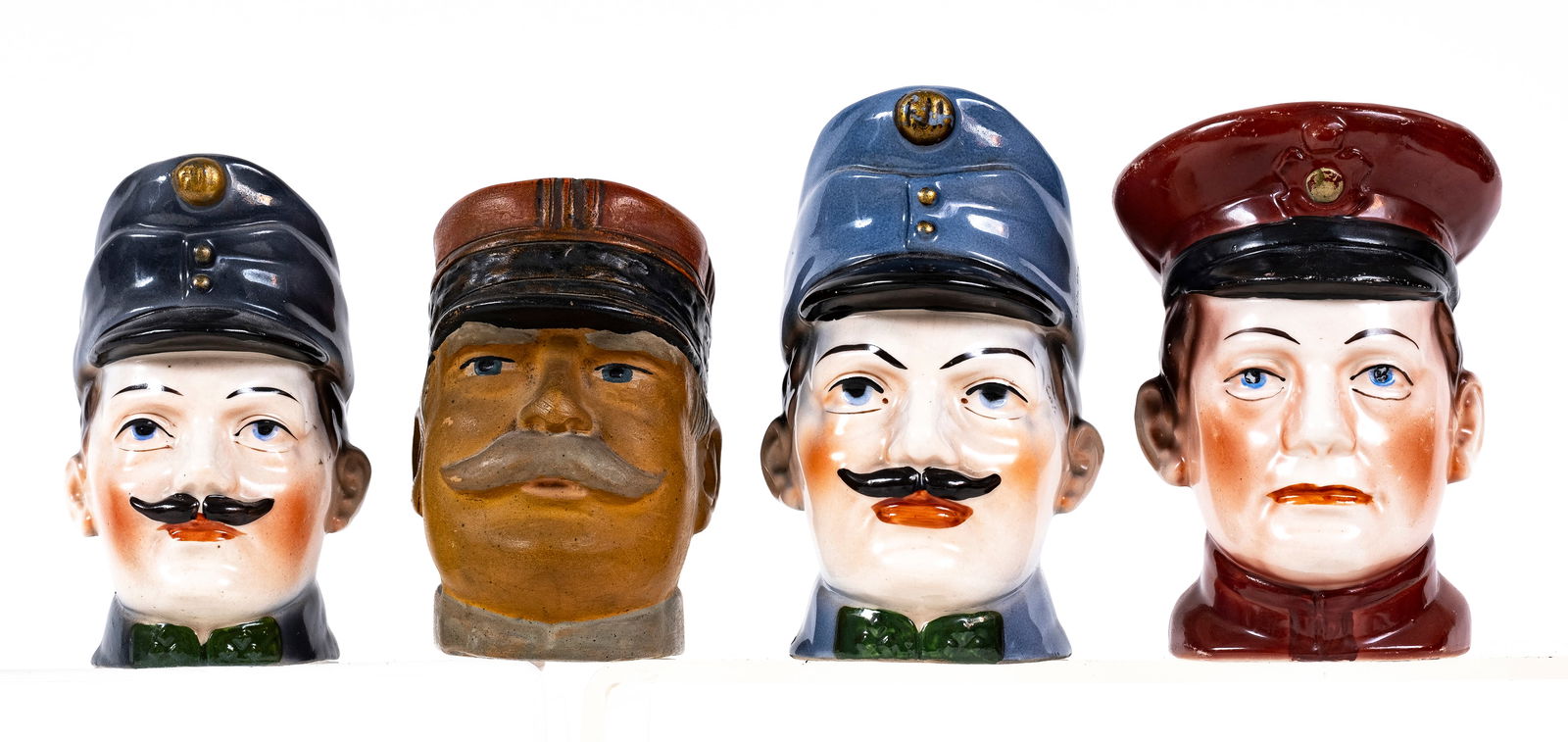 Four Military Themed Ceramic Still Banks (1 of 2)