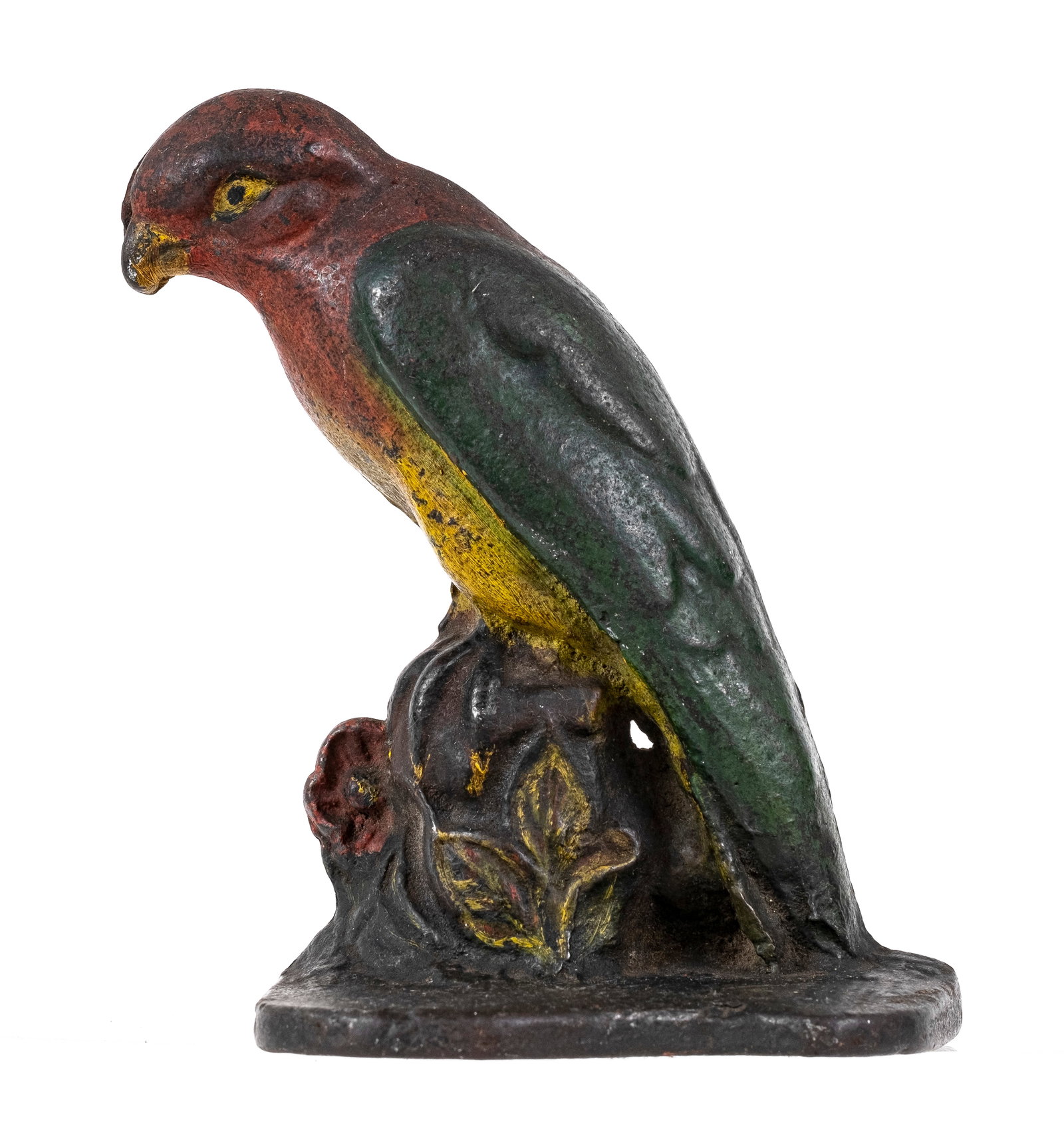 Songbird - Cast Iron Doorstop: American - 1920's. Made of Cast Iron. 5 3/4" Tall. Part of the William Werbell Collection