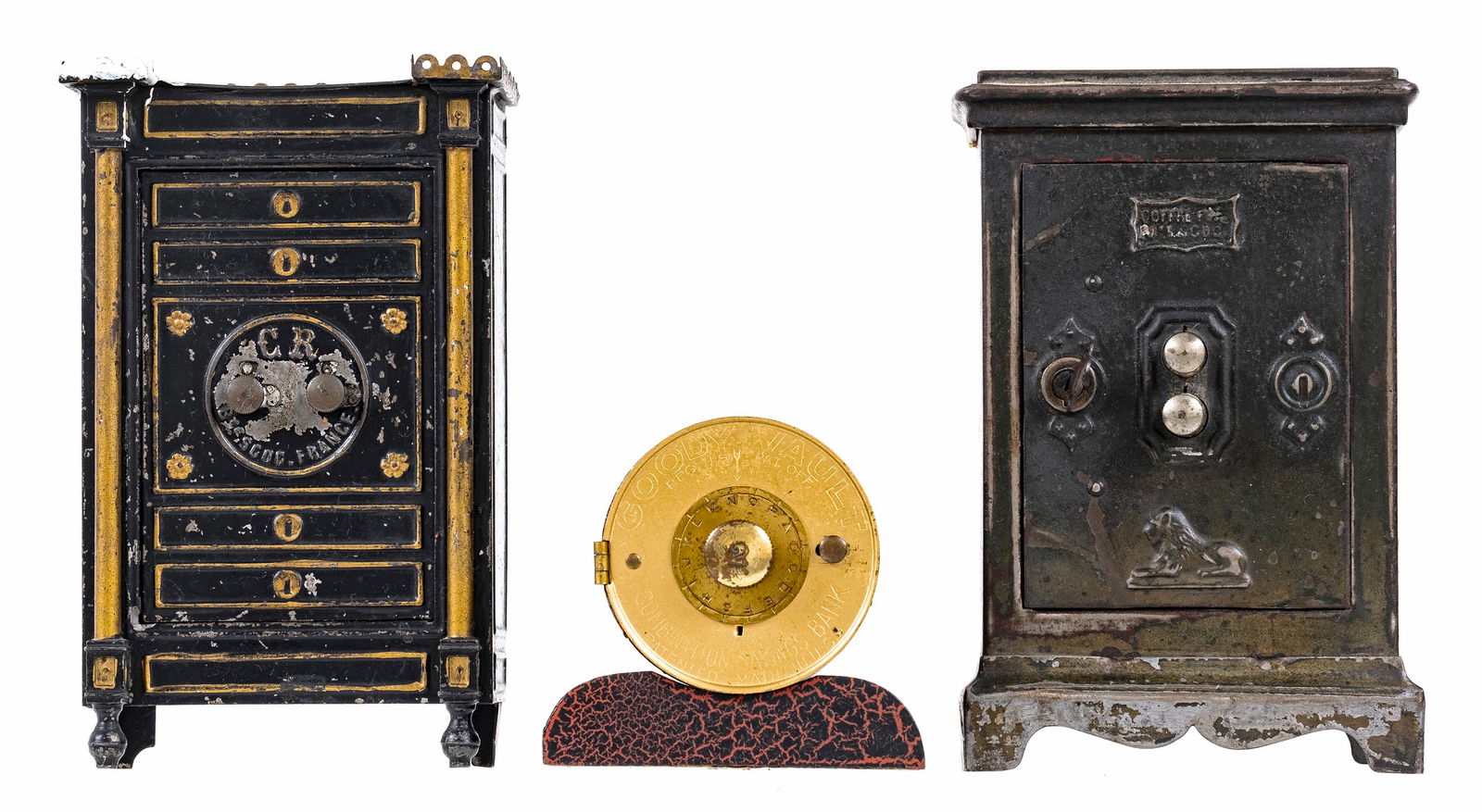 Three Metal Safe Still Banks (1 of 2)