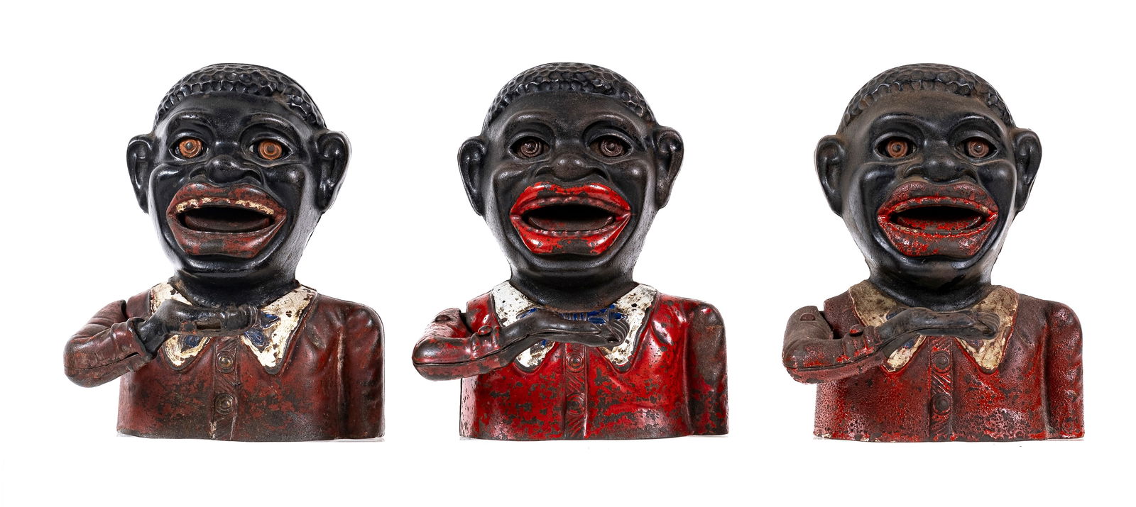 Three Jolly Man - Cast Iron Mechanical Banks (1 of 4)