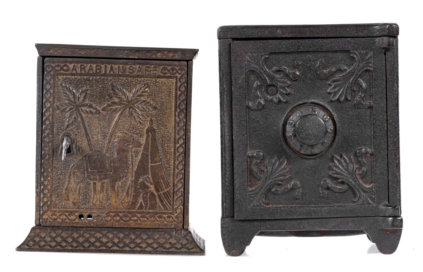 Two Cast Iron Safe Banks (1 of 2)