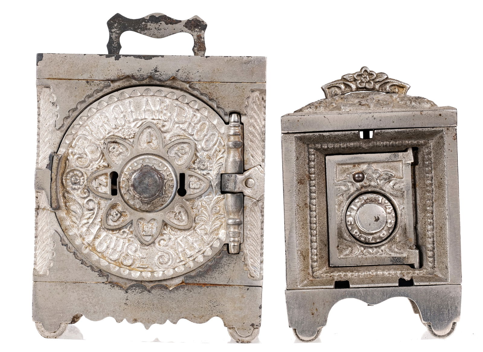 Two Cast Iron Safe Banks (1 of 2)