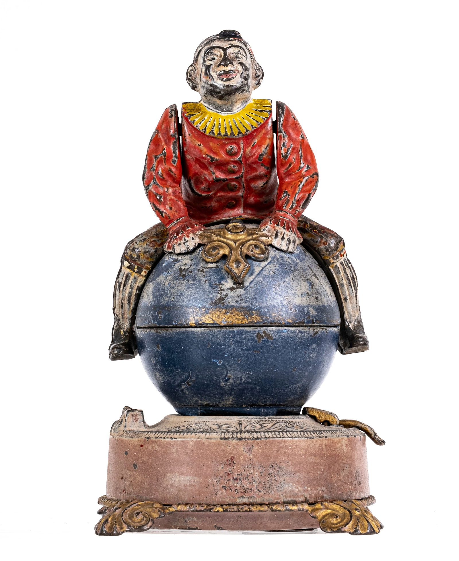 Clown on Globe - Cast Iron Mechanical Bank (1 of 5)