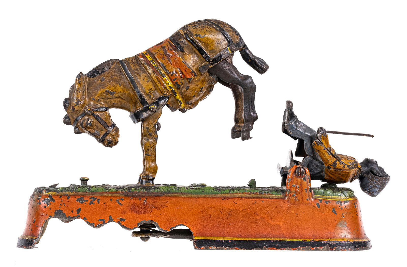 Spise a Mule, Bench - Cast Iron Mechanical Bank (1 of 5)