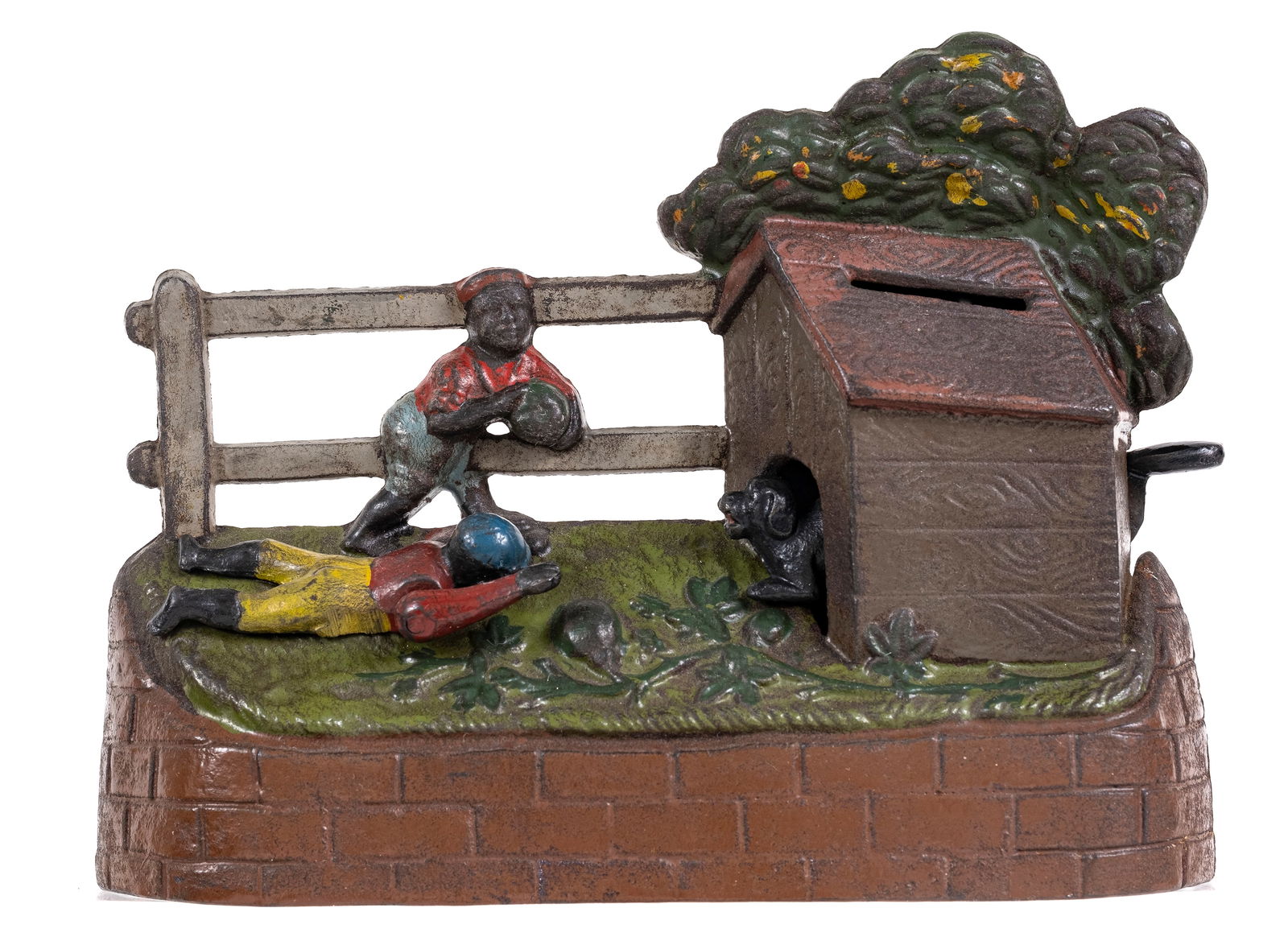 Boys Stealing Watermelon - Salafian Brothers Cast Iron Mechanical Bank (1 of 2)