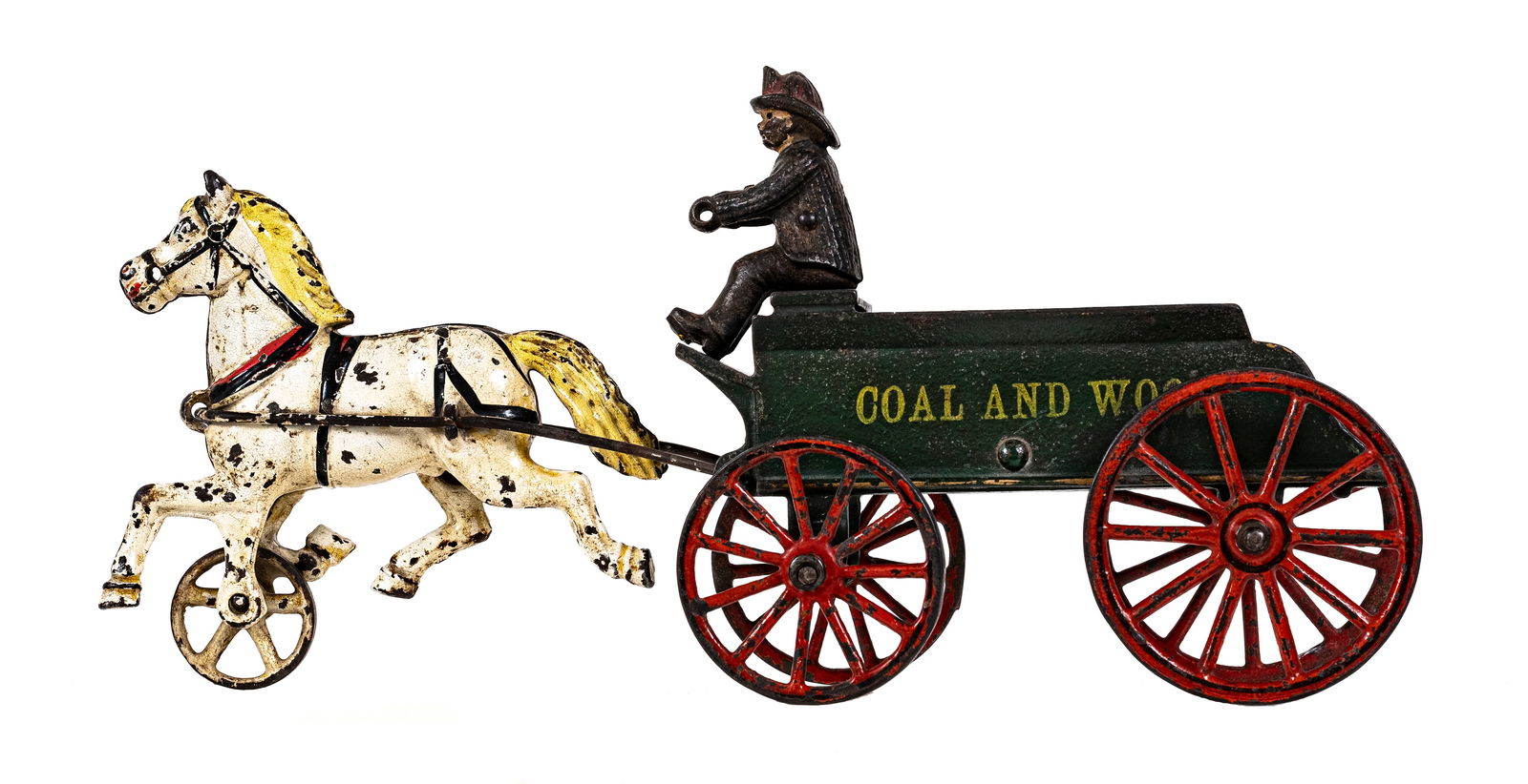 Coal & Wood Wagon - Cast Iron Toy. (1 of 6)