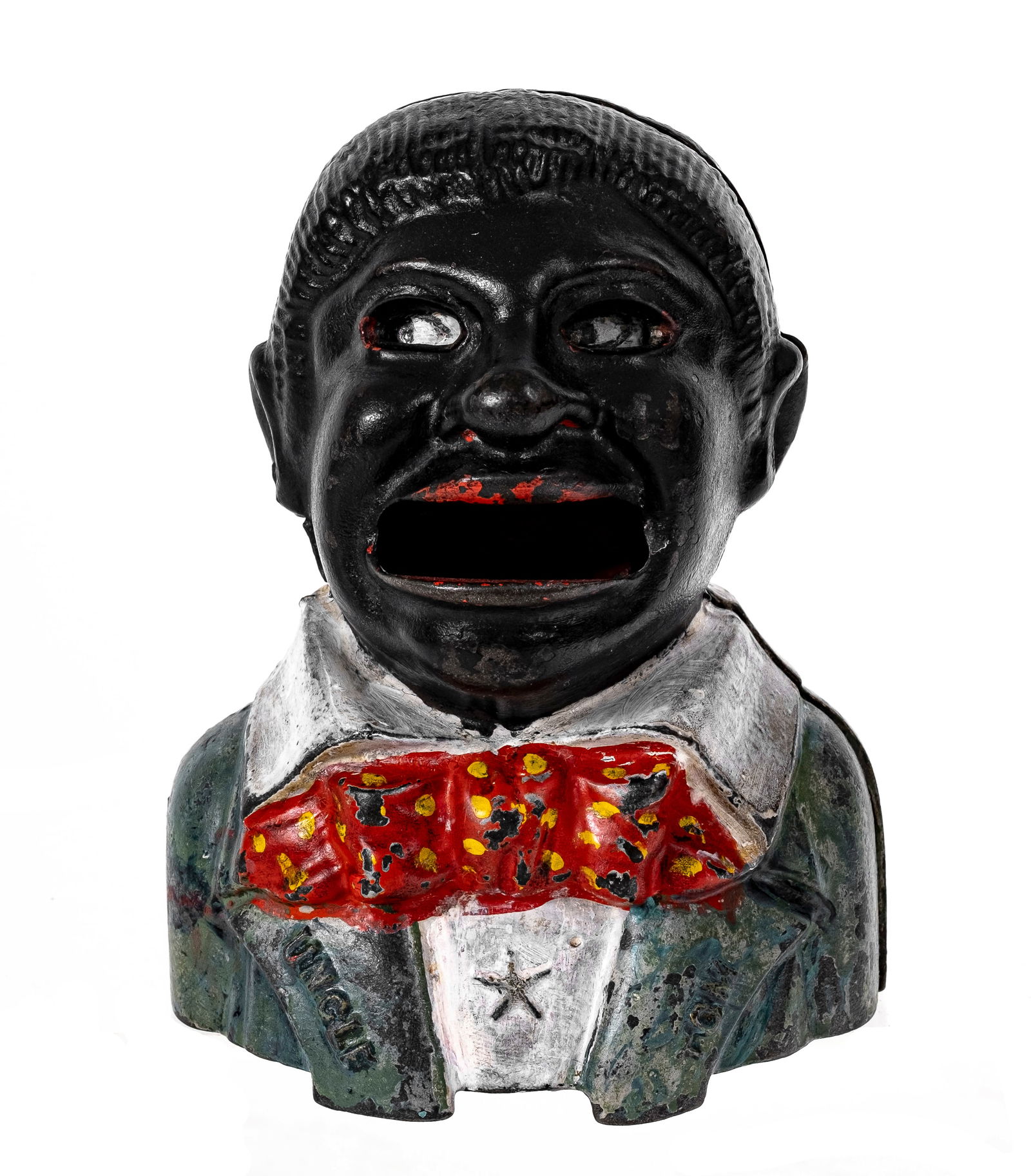 Blue Shirt Uncle Tom - Cast Iron Mechanical Bank (1 of 1)