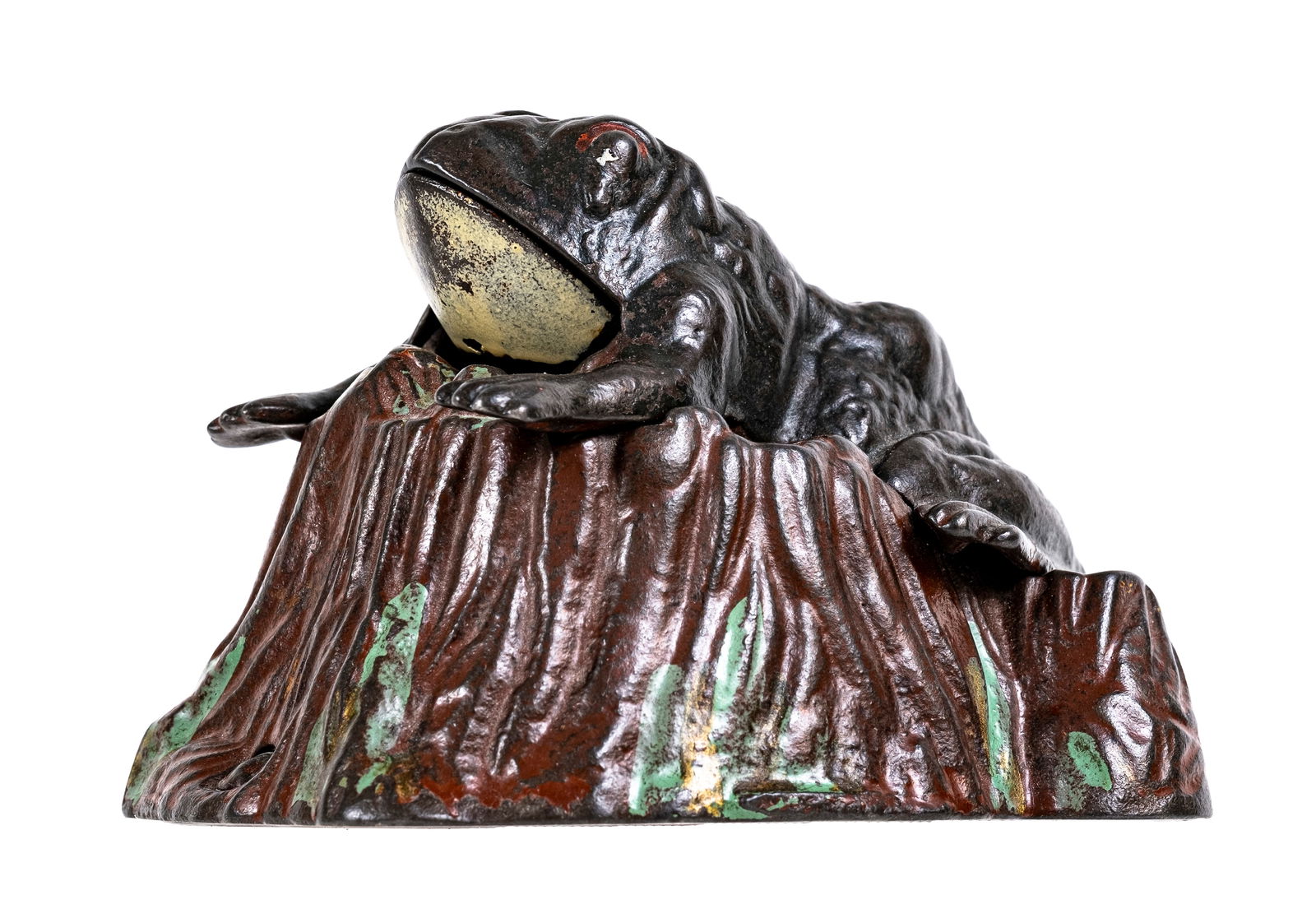 Toad on Stump - Cast Iron Mechanical Bank (1 of 6)