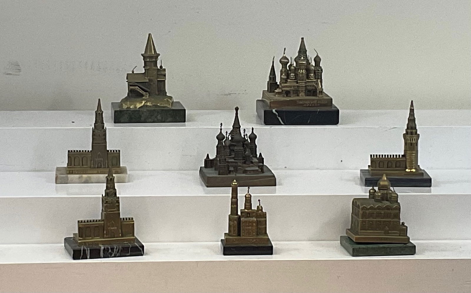 Greek/Eastern European Souvenirs: made of Brass, mounted on marble  (8 total) (1 of 2)