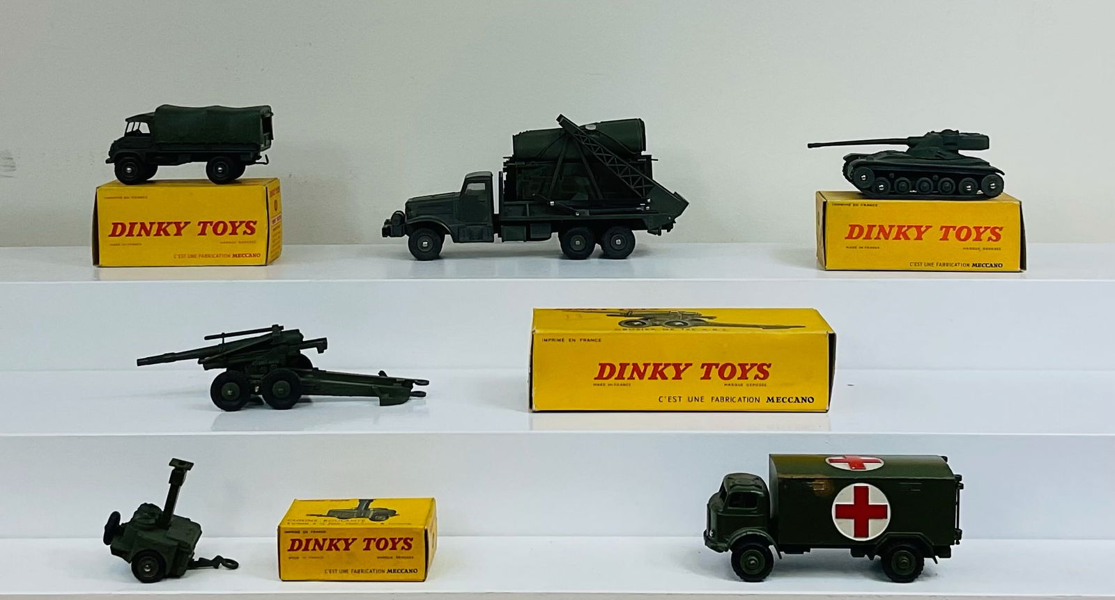 Six Military Dinky Toys (1 of 2)