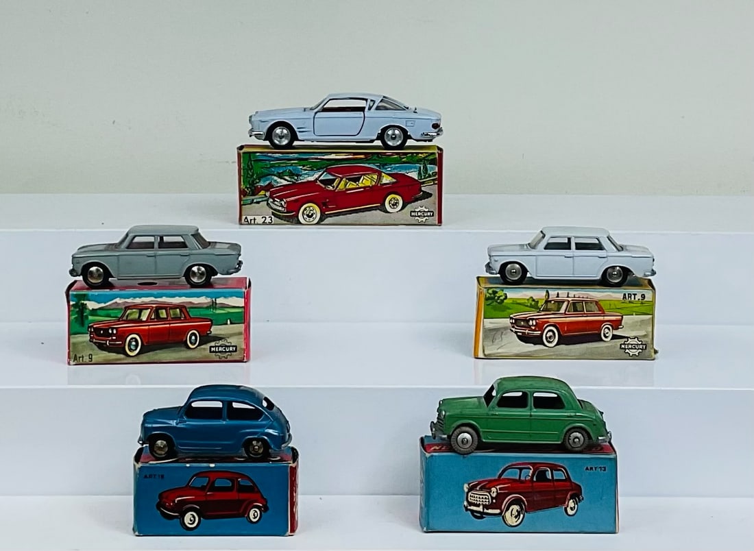 Five Assorted Miniature toy Automobiles (1 of 2)