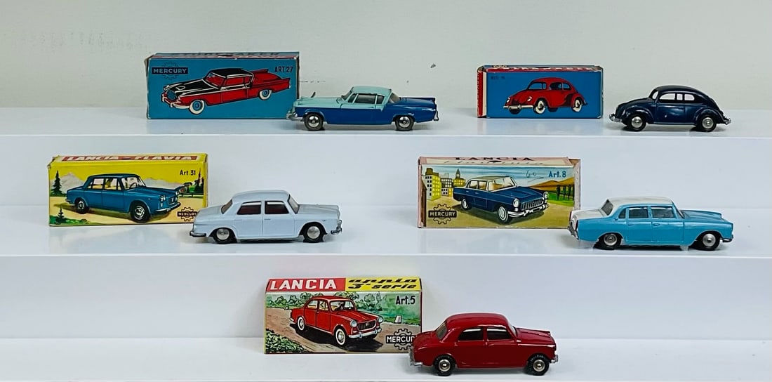 Five Assorted Miniature toy Automobiles (1 of 2)