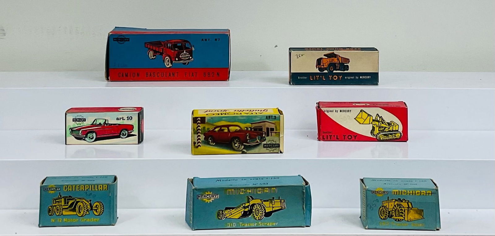 Eight Mercury Toy Boxes (1 of 2)