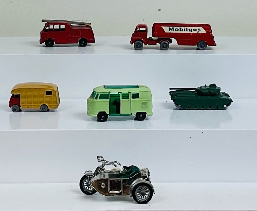 Six Lesney Toys: By Lesney, English 1960s - 2 1/2" - 4" Long