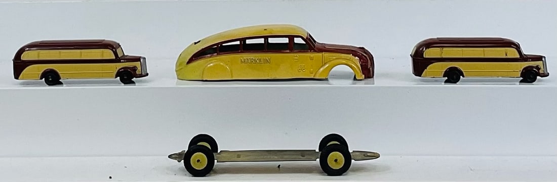 Three Buses: By Marklin, West German 1960s - 4" - 6" Long