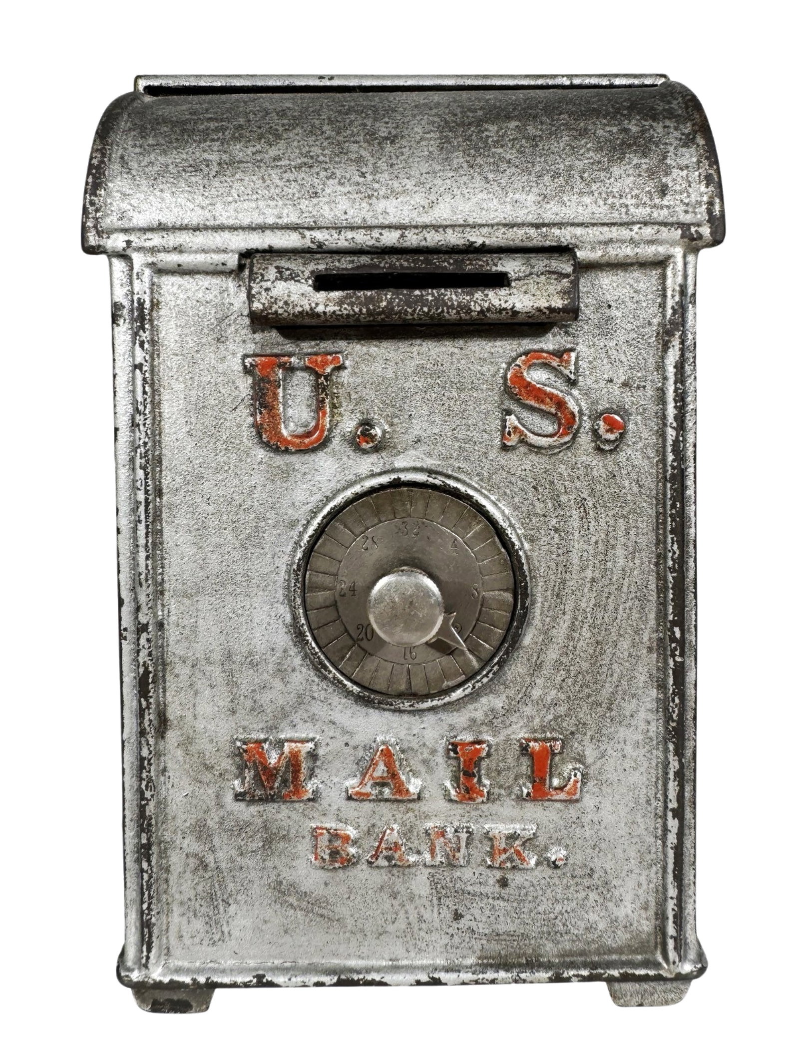 U. S. Mail Bank: Fish & Co. American - 1930's. 6 7/8" Tall.
