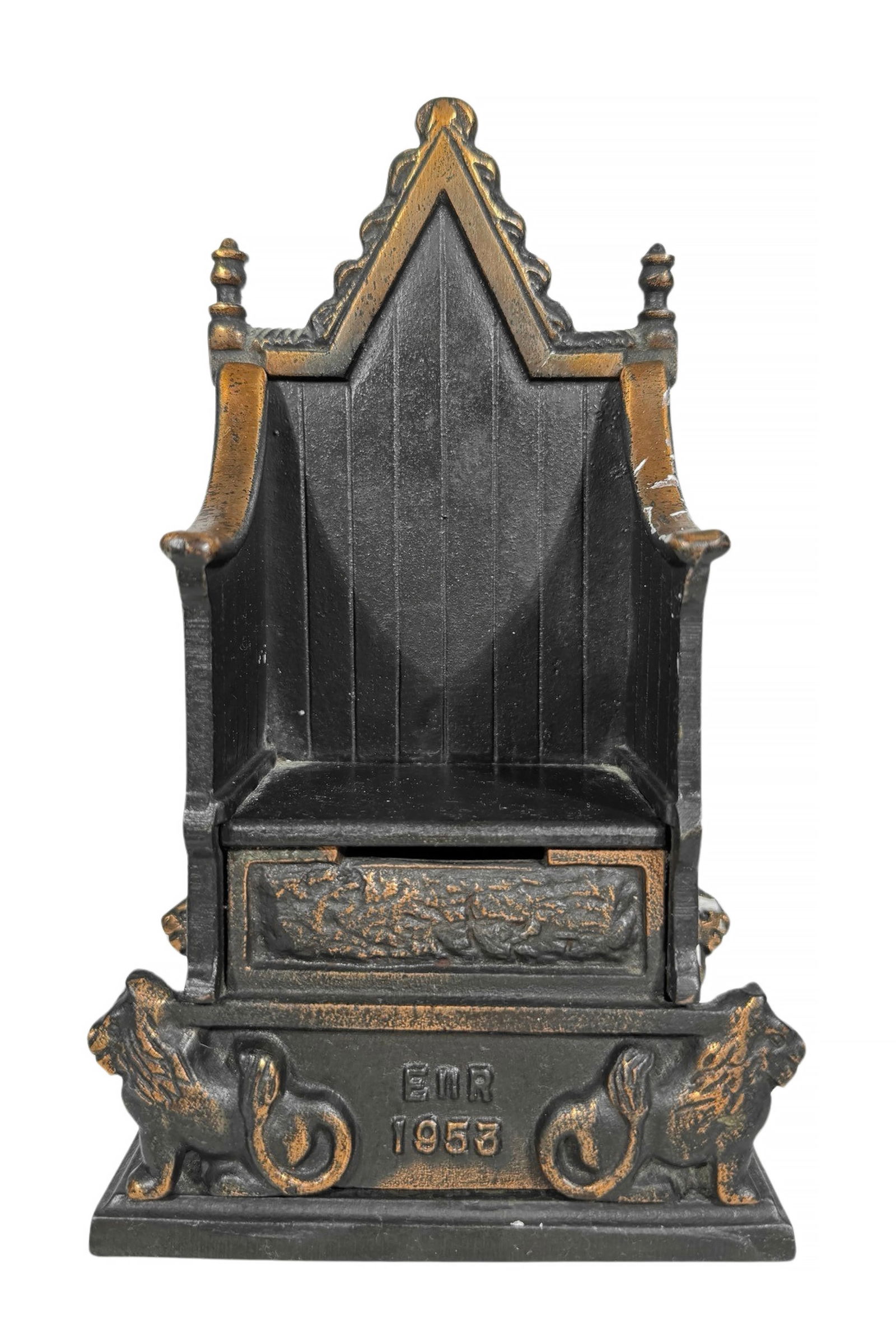 Coronation Throne for Queen Elizabeth: Harper Ltd. English - 1953. 8" Tall.