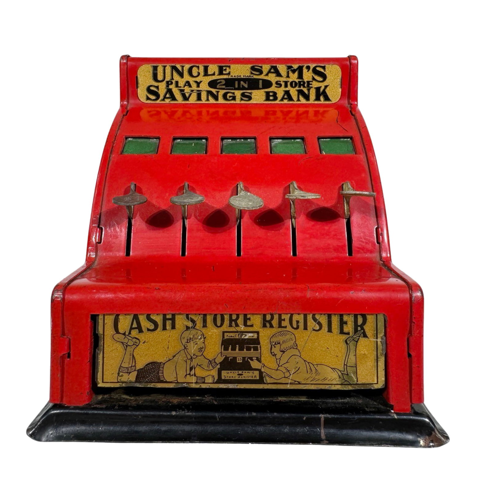 Uncle Sam's Savings Bank: American - 1930's. 4 3/4" Long.