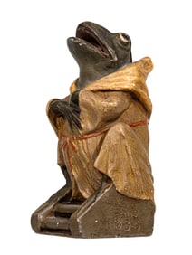 Singing Frog Dressed as a Monk Extremely Scarce Ceramic Bank