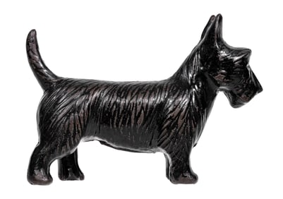 Standing Black Scottie - Cast Iron Bank