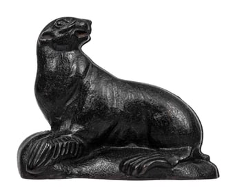 Seal on Rocks - Cast Iron Still Bank