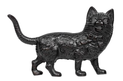 Cat with Long Tail - Cast Iron Bank