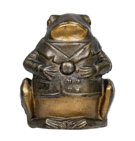 Professor Pug Frog - Cast Iron Bank
