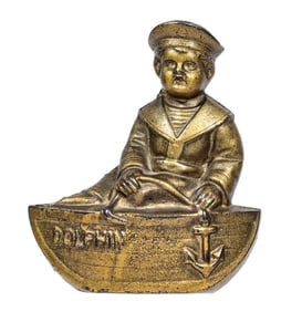 Dolphin Sailor Boy - Cast Iron Bank