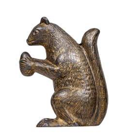 Squirrel with Nut - Cast Iron Bank