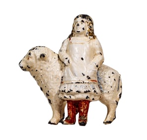 Mary and Her Little Lamb - Cast Iron Bank